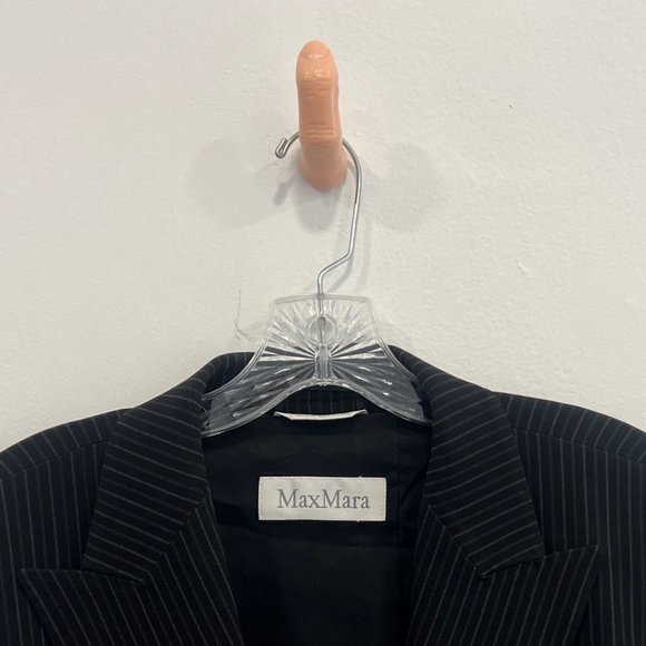 MaxMara Pin Strip Suit - Large/Black - Picture 3 of 8